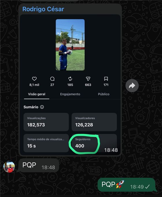 Engajamento detalhado Método PQP